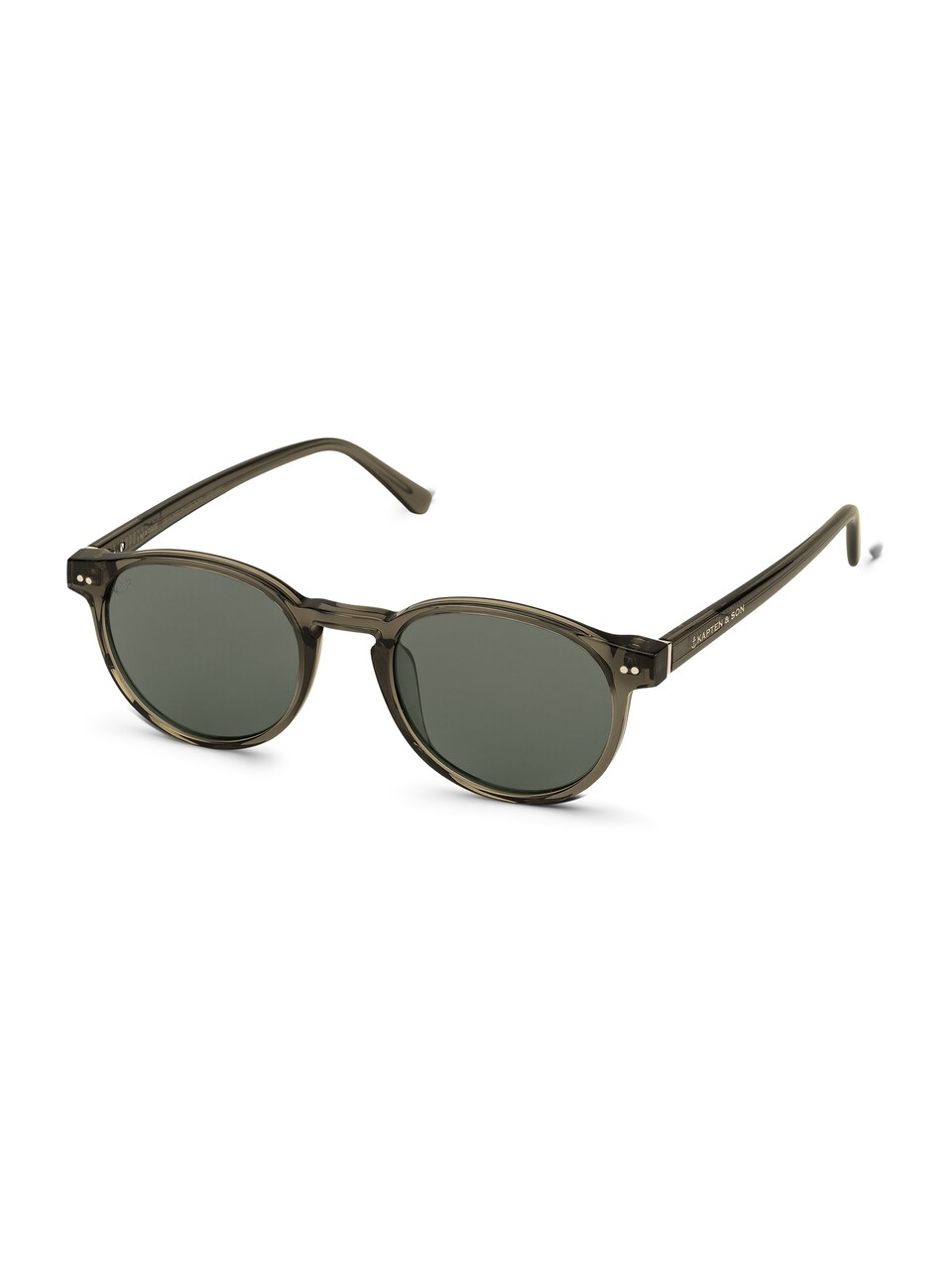 Solglasögon 'Marais Transparent Olive Green'
