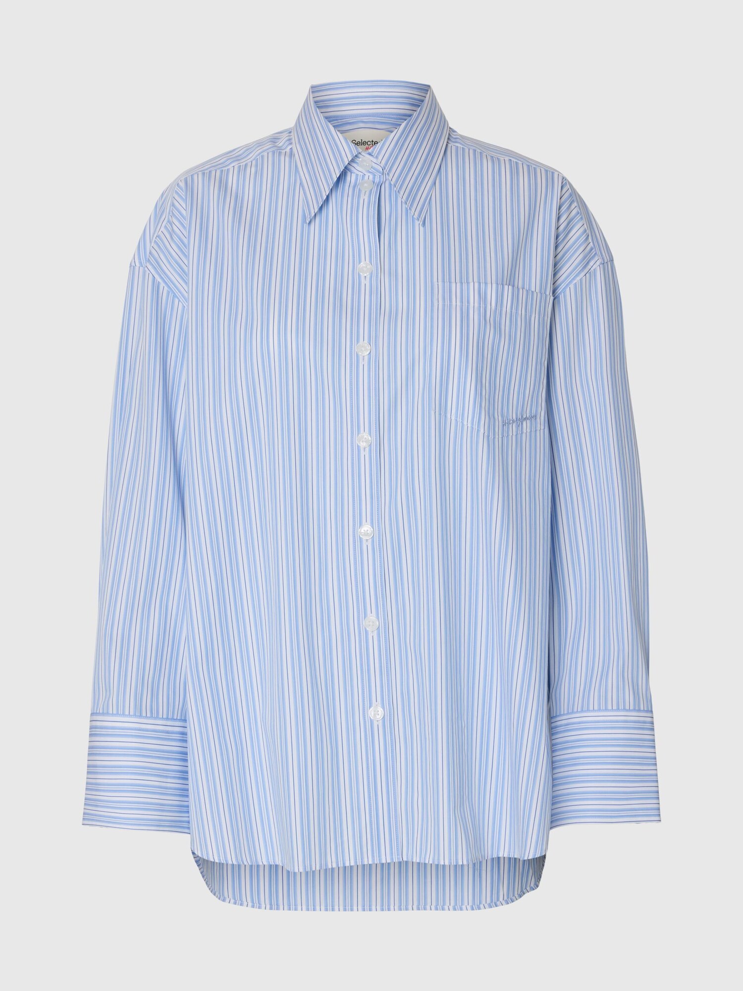 SELECTED Blusa  azul claro / blanco