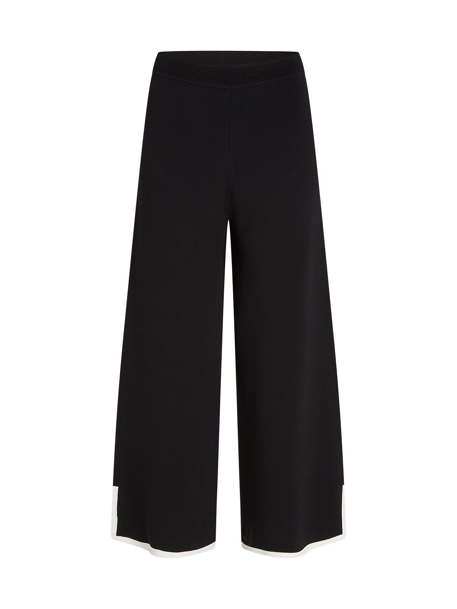 Karl Lagerfeld Pantaloni  negru / alb