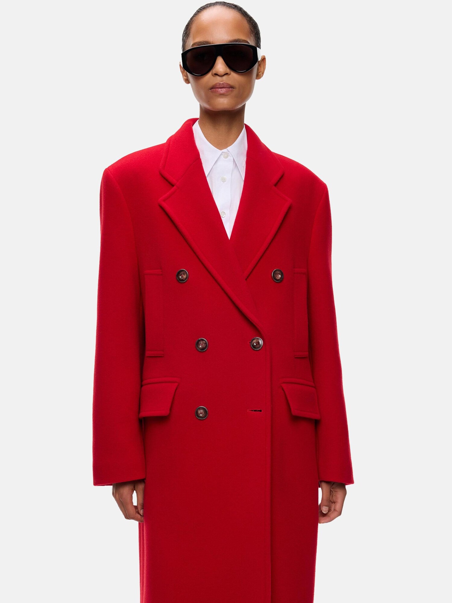 PINKO Abrigo de invierno rojo – imagen 3