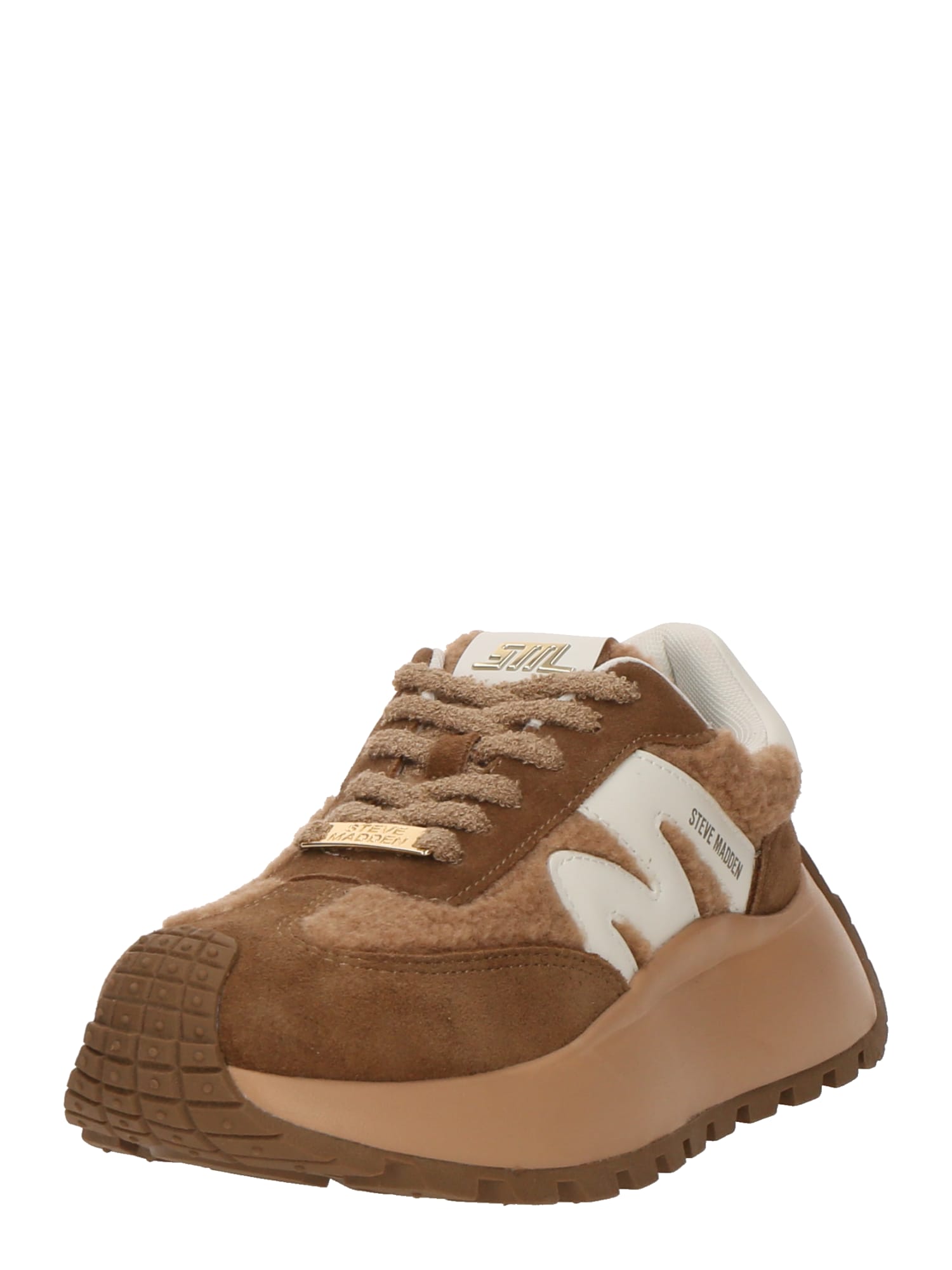 STEVE MADDEN Sneaker low Supercampo  crem / maro / maro deschis