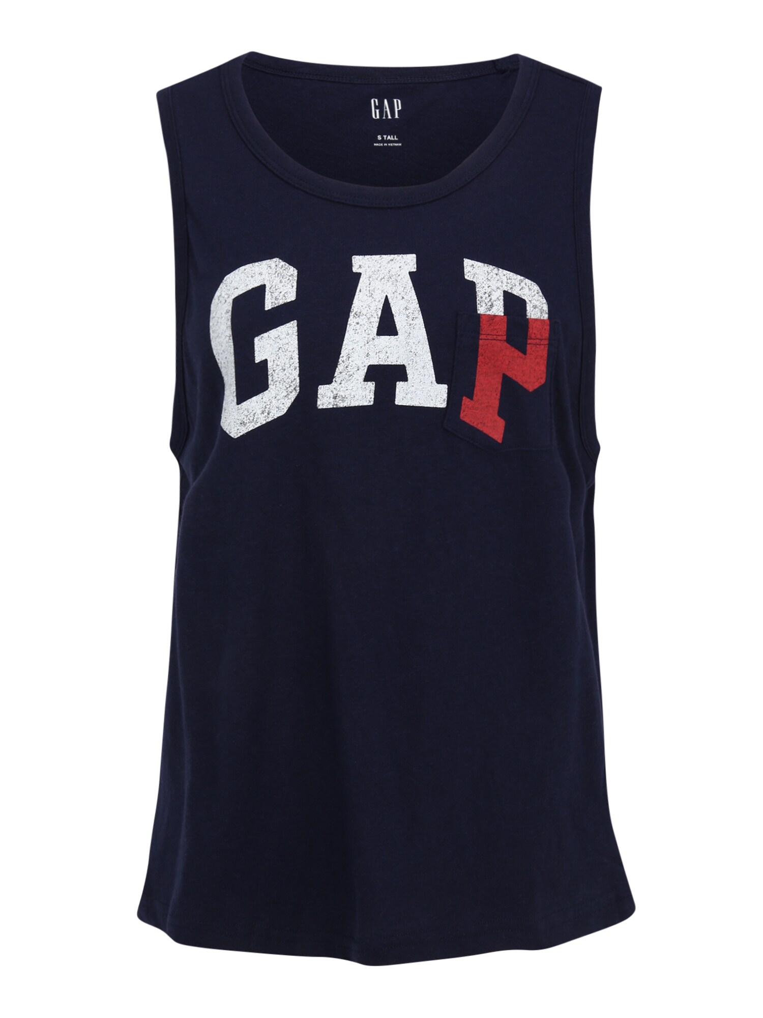 Gap Tall Marškinėliai 'AMERICANA' tamsiai mėlyna / raudona / balta