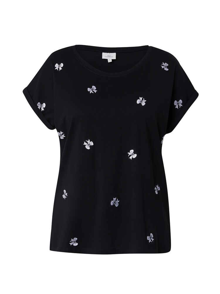ONLY Carmakoma T-Shirt 'Milda' Damen Größe XXL schwarz / weiß