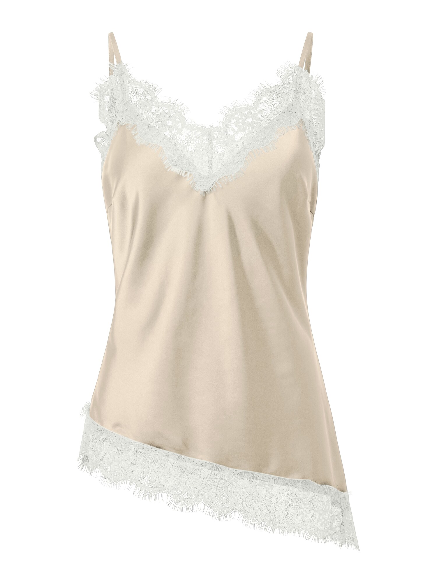 PIECES Top 'PCJESSA'  greige / blanco