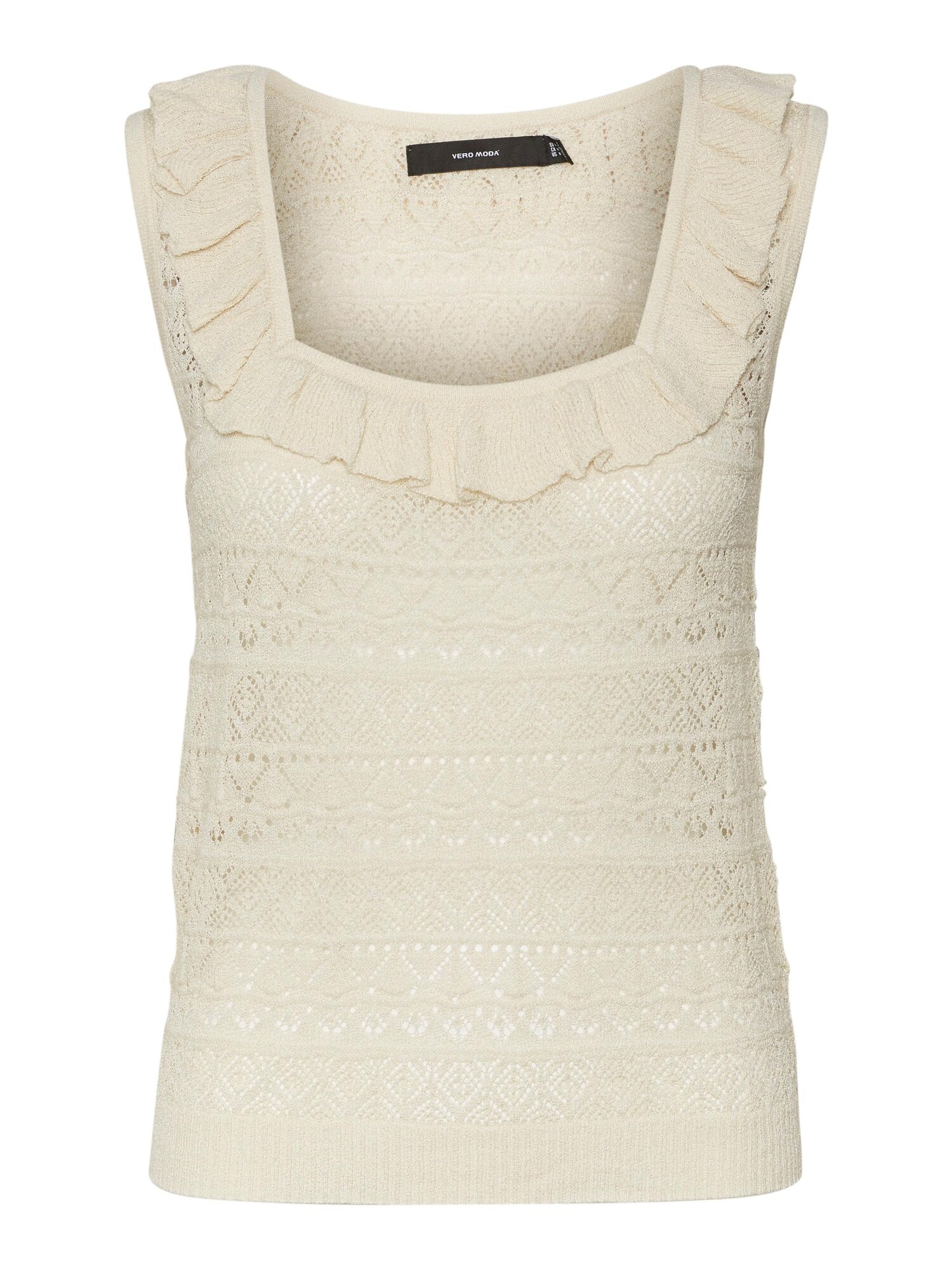 VERO MODA Top z naramnicami 'Mikia'  kremna