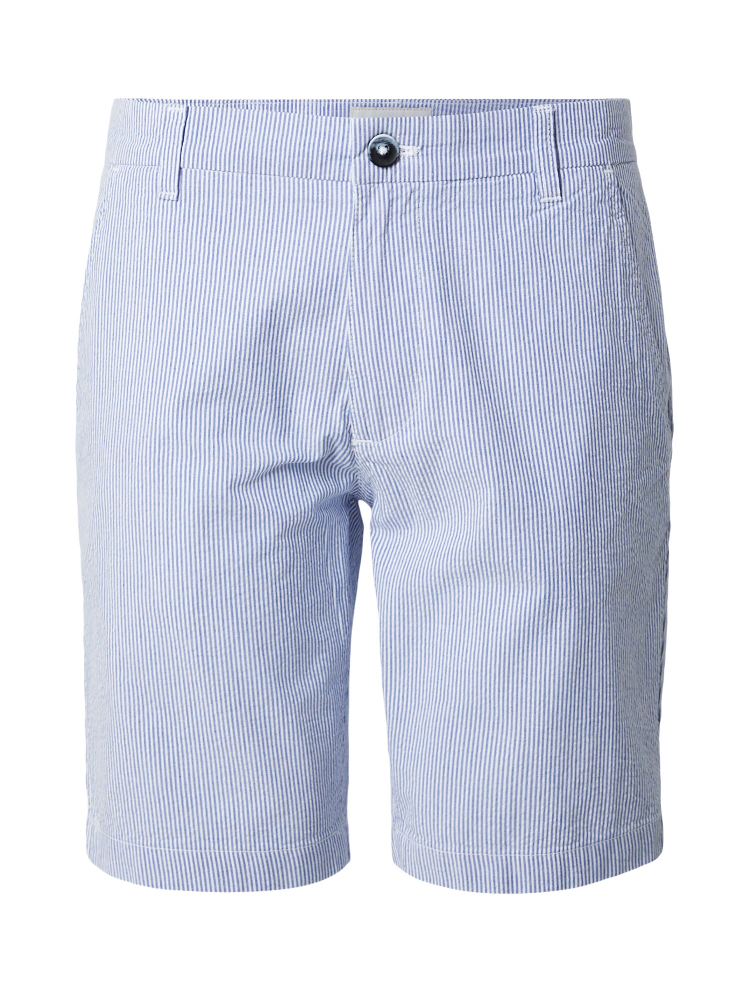Bruun & Stengade Pantaloni eleganți 'Elio'  albastru / alb
