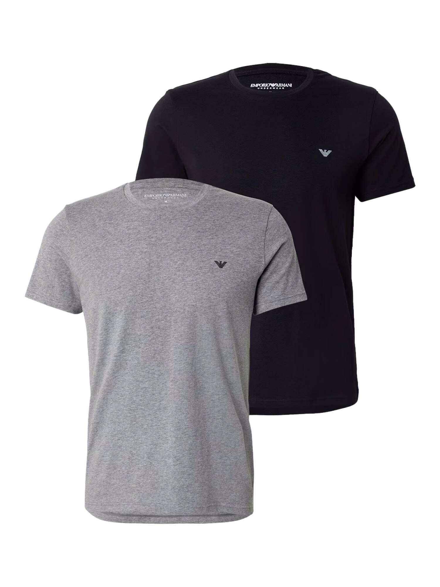 Emporio Armani Majica  siva / črna