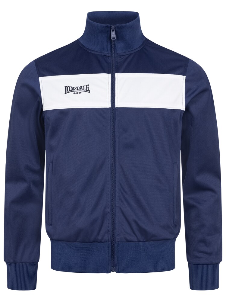 LONSDALE Sweatjacke 'Alnwick' Herren Größe 5XL navy / schwarz / weiß