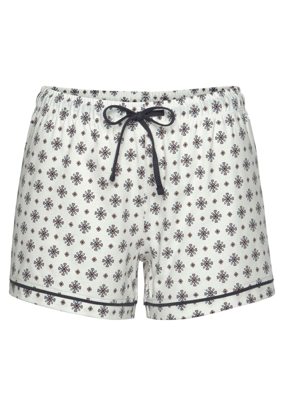 Pyjamasbyxa nattblå / pastellblå / ljusbrun