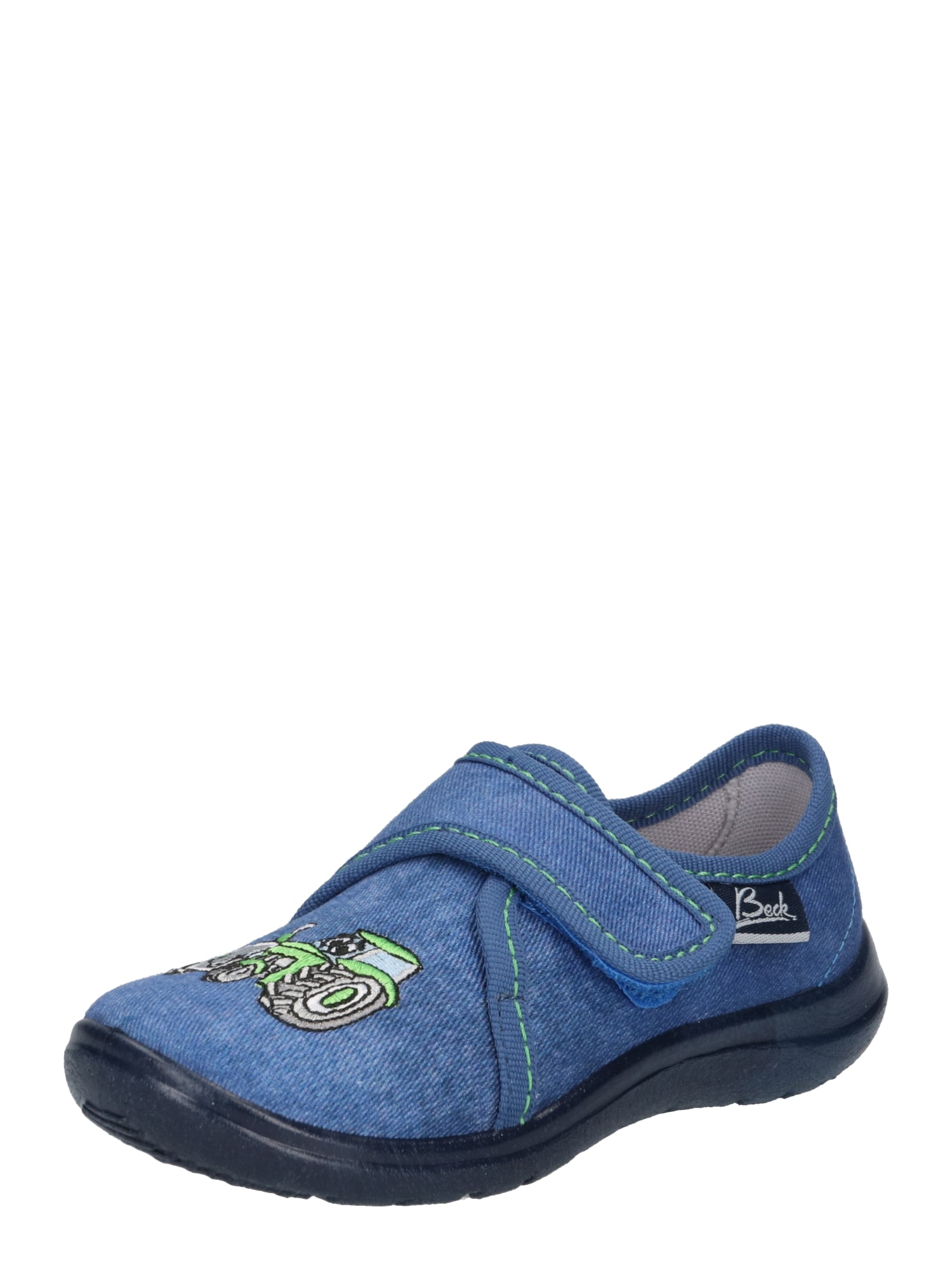 BECK Papuci de casă Traktor  azuriu / gri / verde kiwi / negru