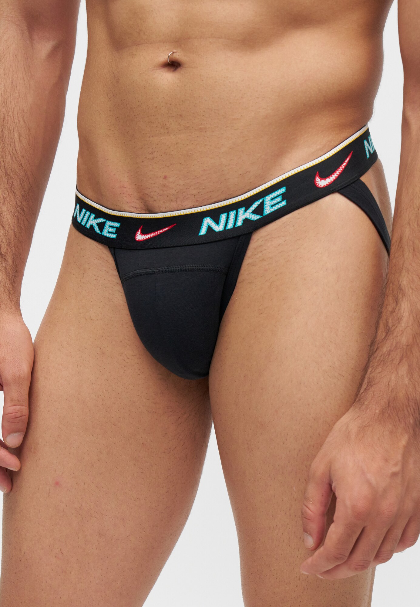 NIKE Underwear Braga  turquesa / gris oscuro / rojo / blanco – imagen 3