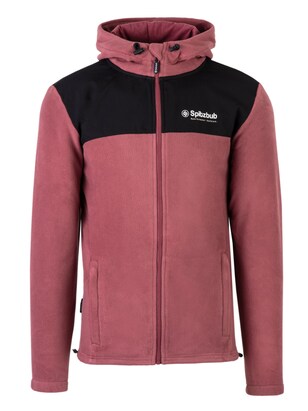 SPITZBUB Fleece jas Roestrood / Zwart