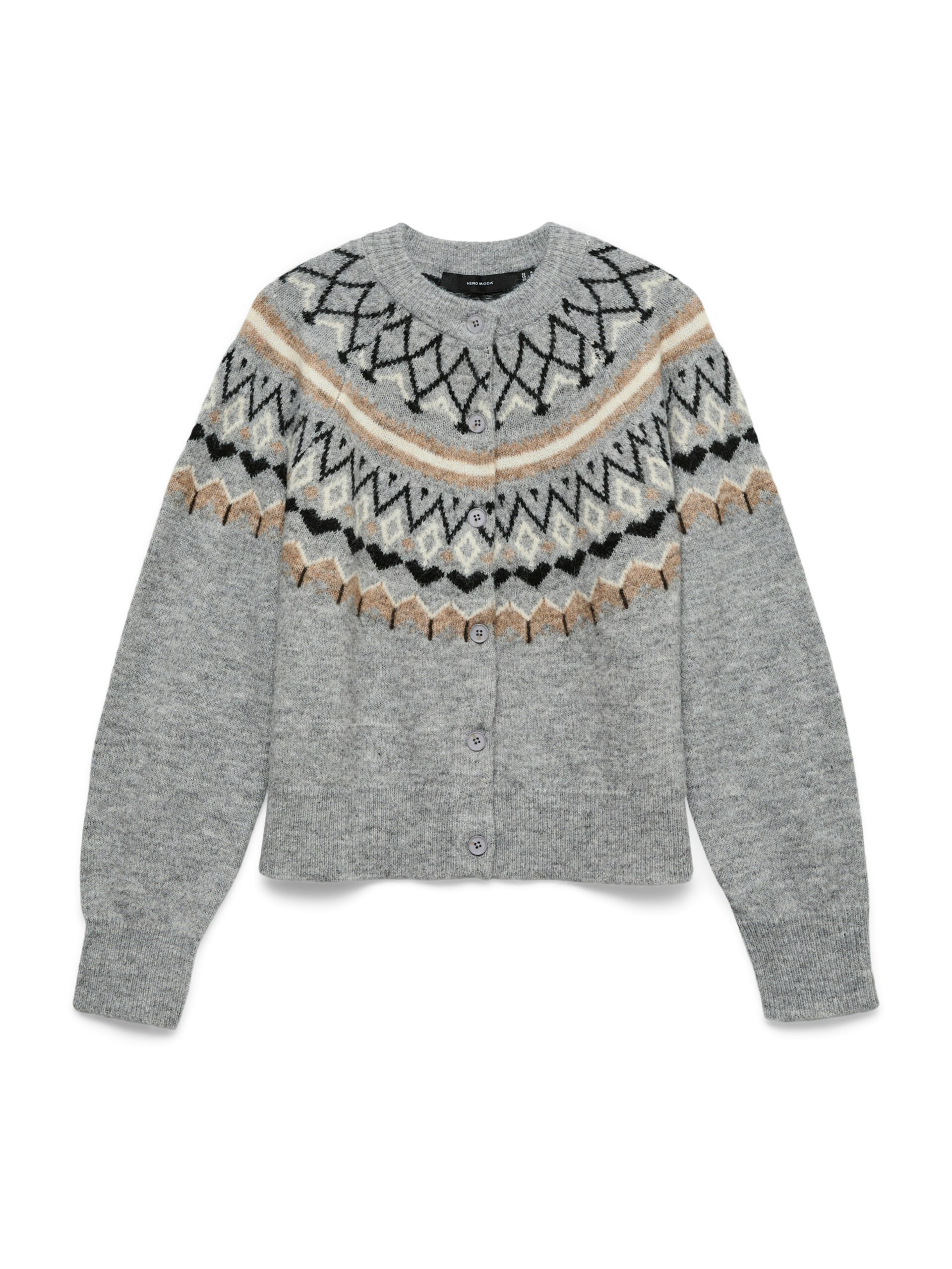VERO MODA Kofta 'VMTAMMY' camel / gråmelerad / svart dam
