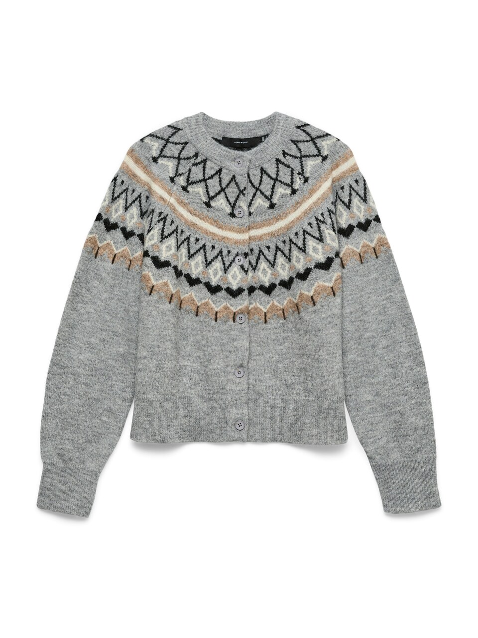 Kofta 'VMTAMMY' camel / gråmelerad / svart