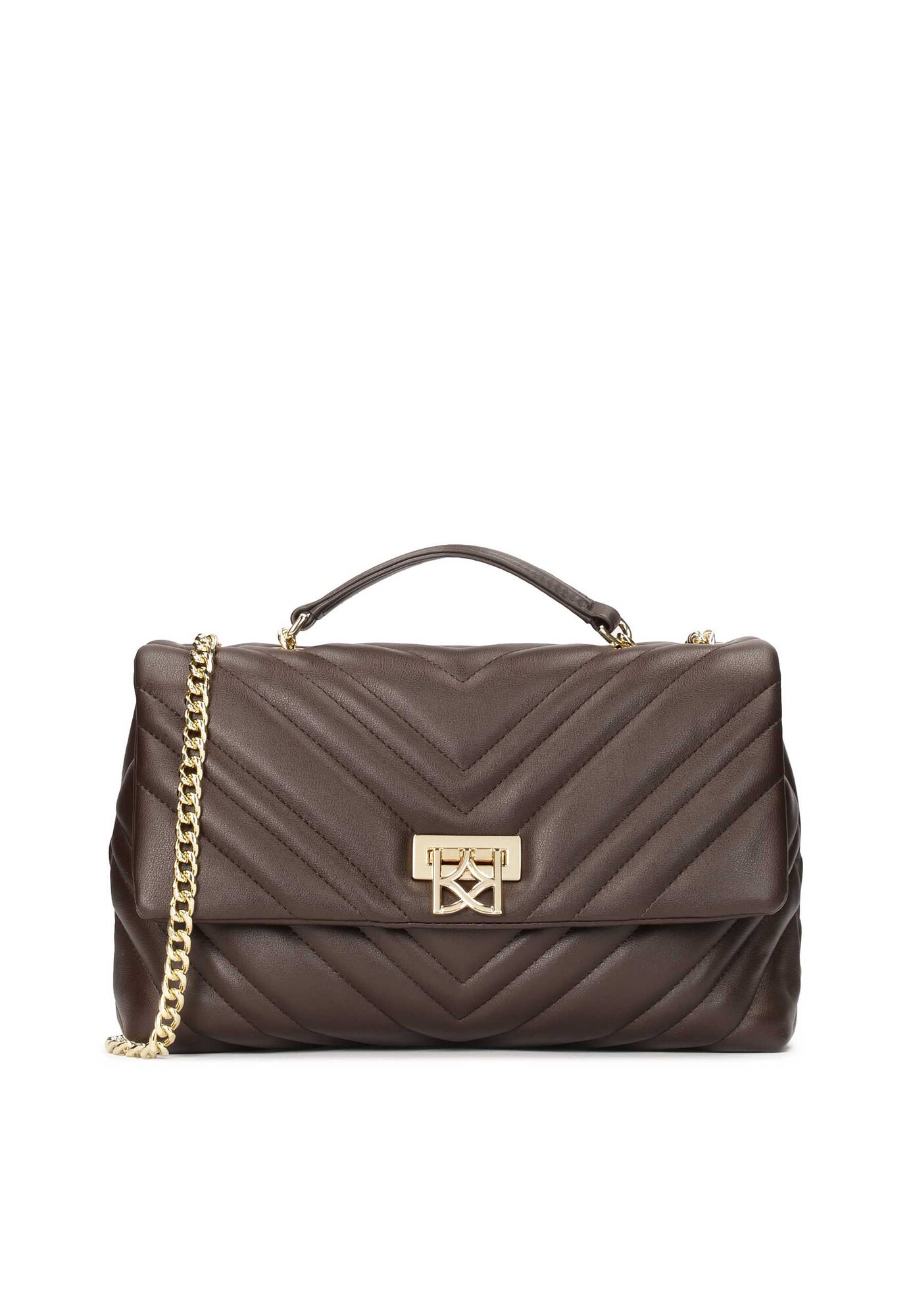 Kazar Poșete  castaniu / auriu