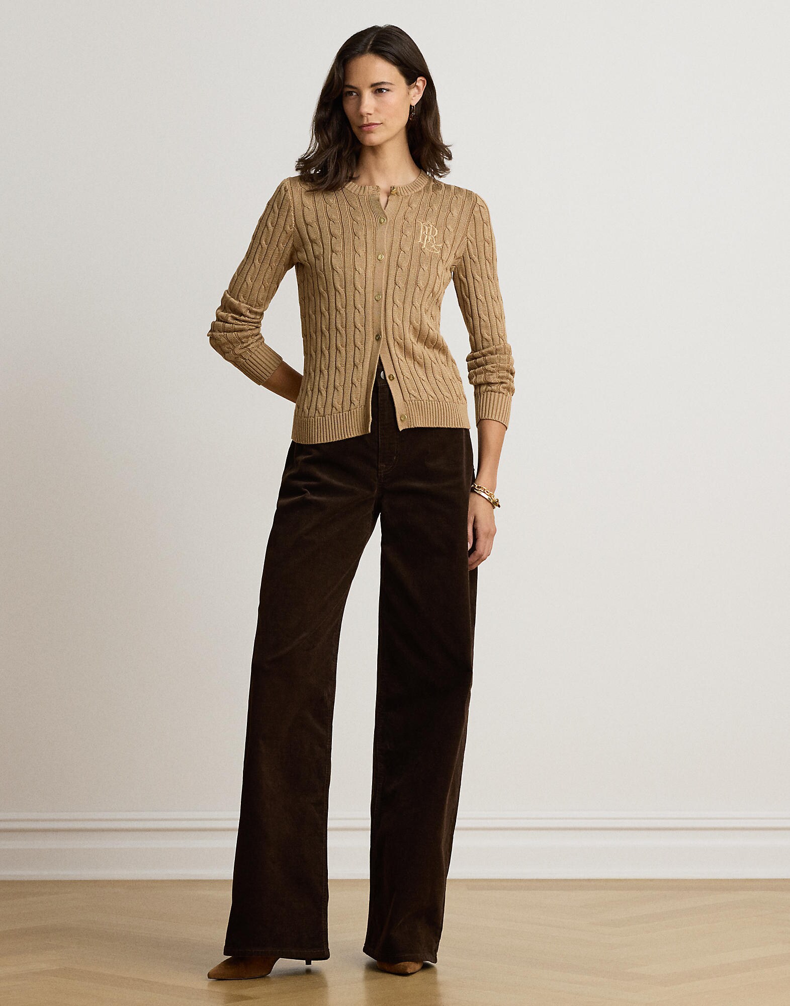 Lauren Ralph Lauren Cárdigan  camelo – imagen 4
