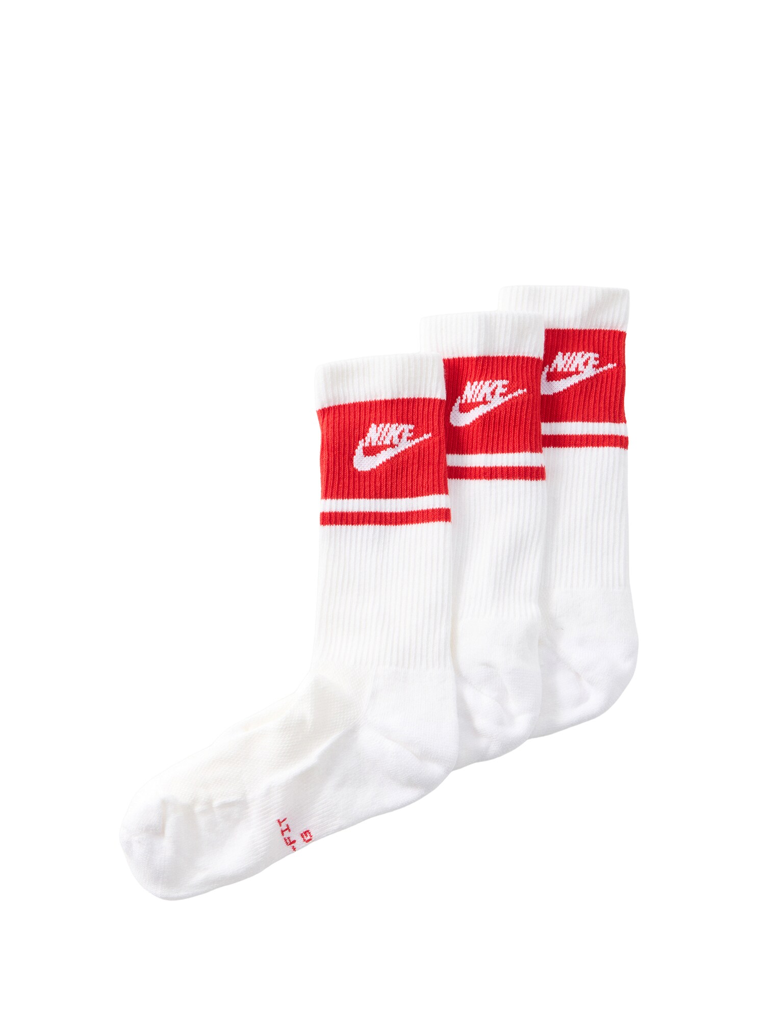 Nike Sportswear Nogavice  rdeča / bela