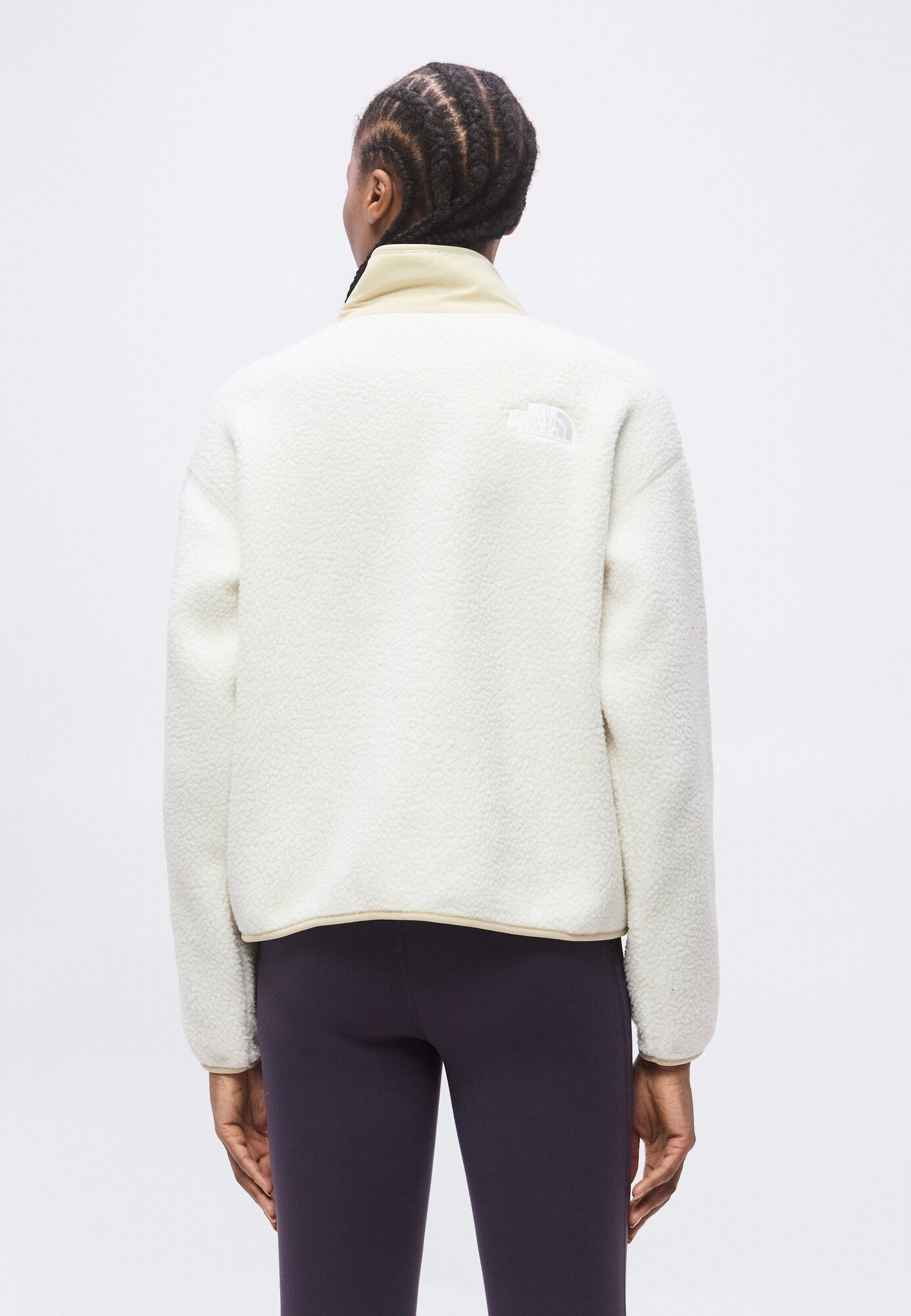 THE NORTH FACE Chaqueta polar funcional 'CRAGMONT'  amarillo claro / blanco – imagen 3