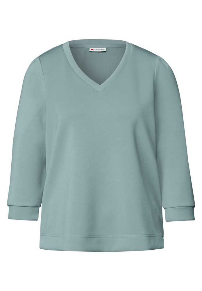 STREET ONE Shirt Damen Größe XXL taubenblau