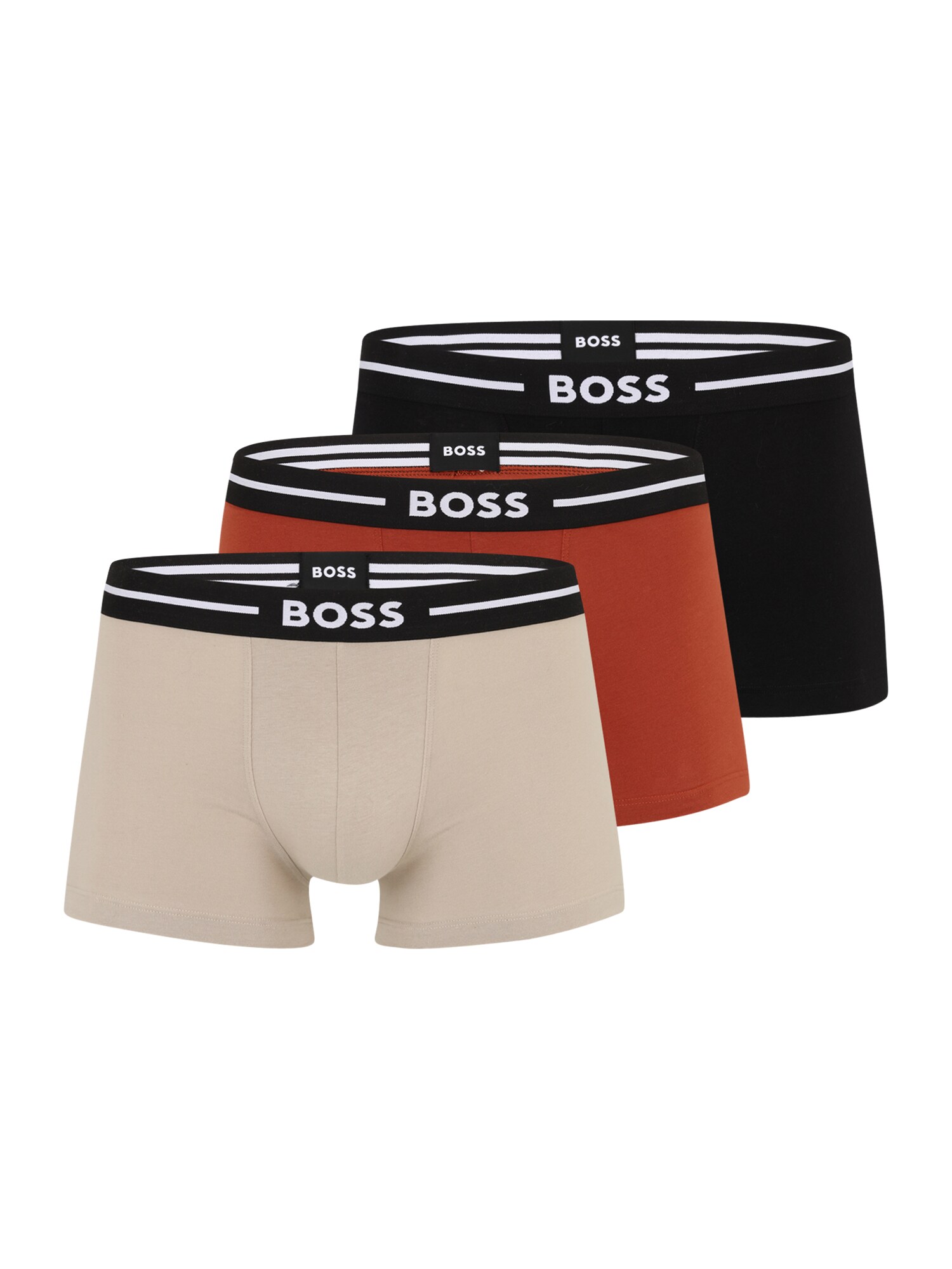 BOSS Boxeralsók 'Bold'  sötét bézs / sötétvörös / fekete / fehér akciós termékkép 1