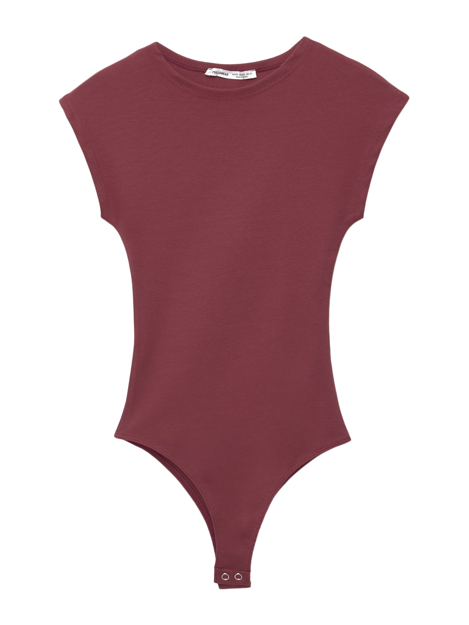 Pull&Bear Rövid body  burgundi vörös akciós termékkép 1