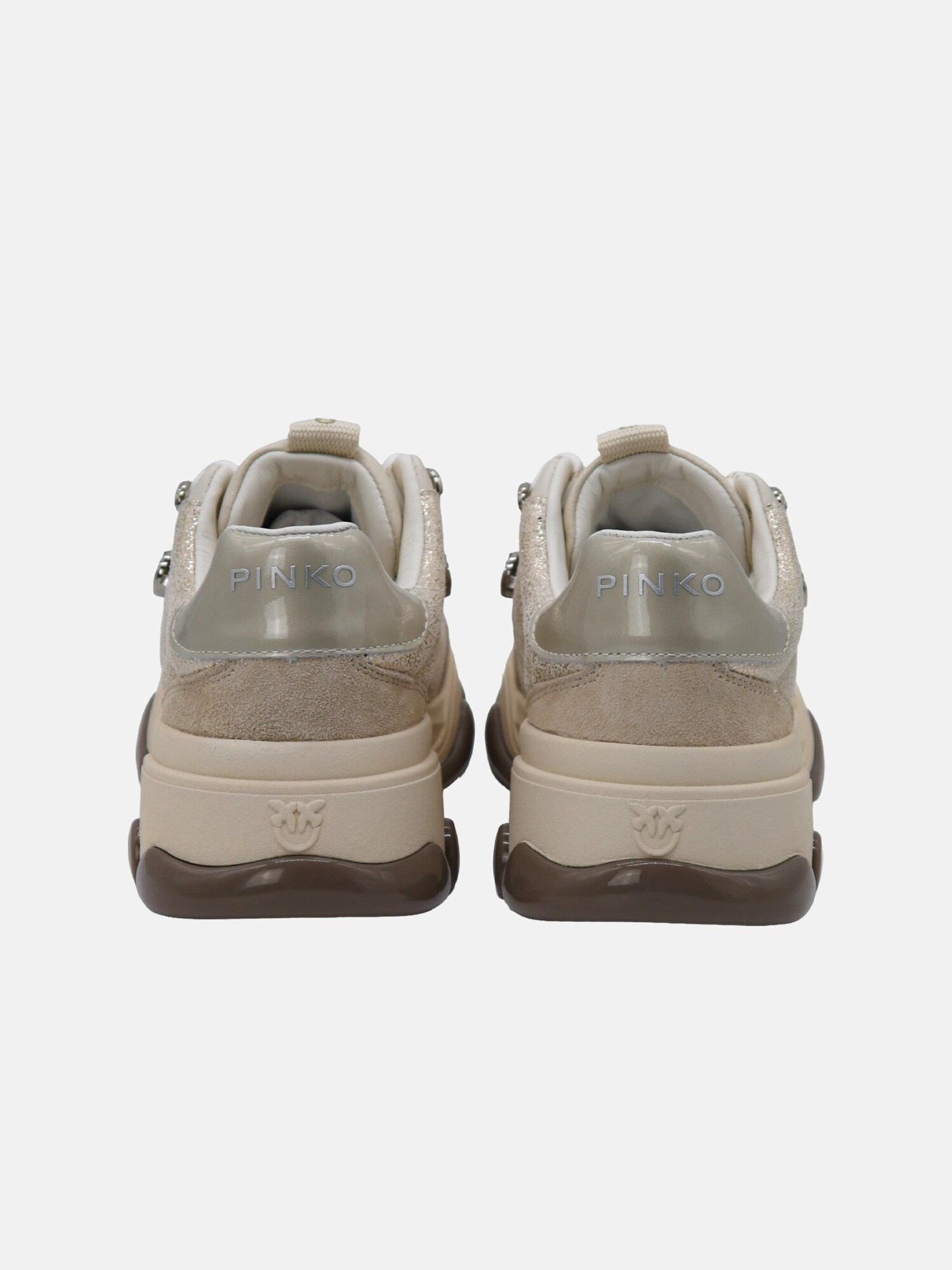 PINKO Zapatillas deportivas bajas 'ATHENA'  platino – imagen 4