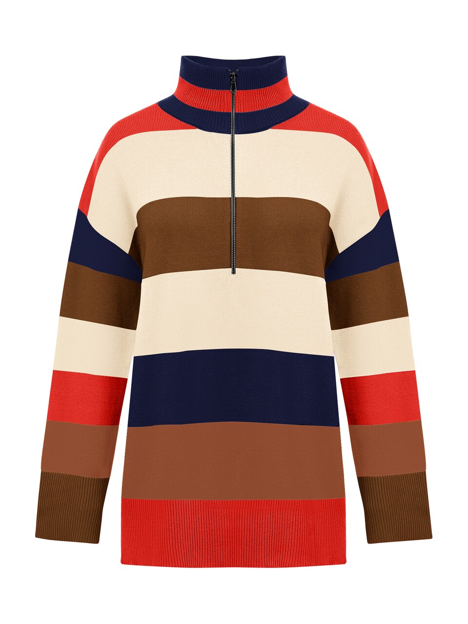 Tröja beige / marinblå / mörkblå