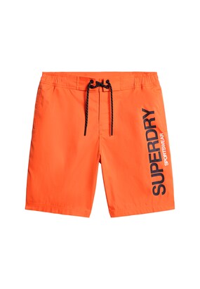 Superdry Zwemshorts Oranje / Zwart / Wit