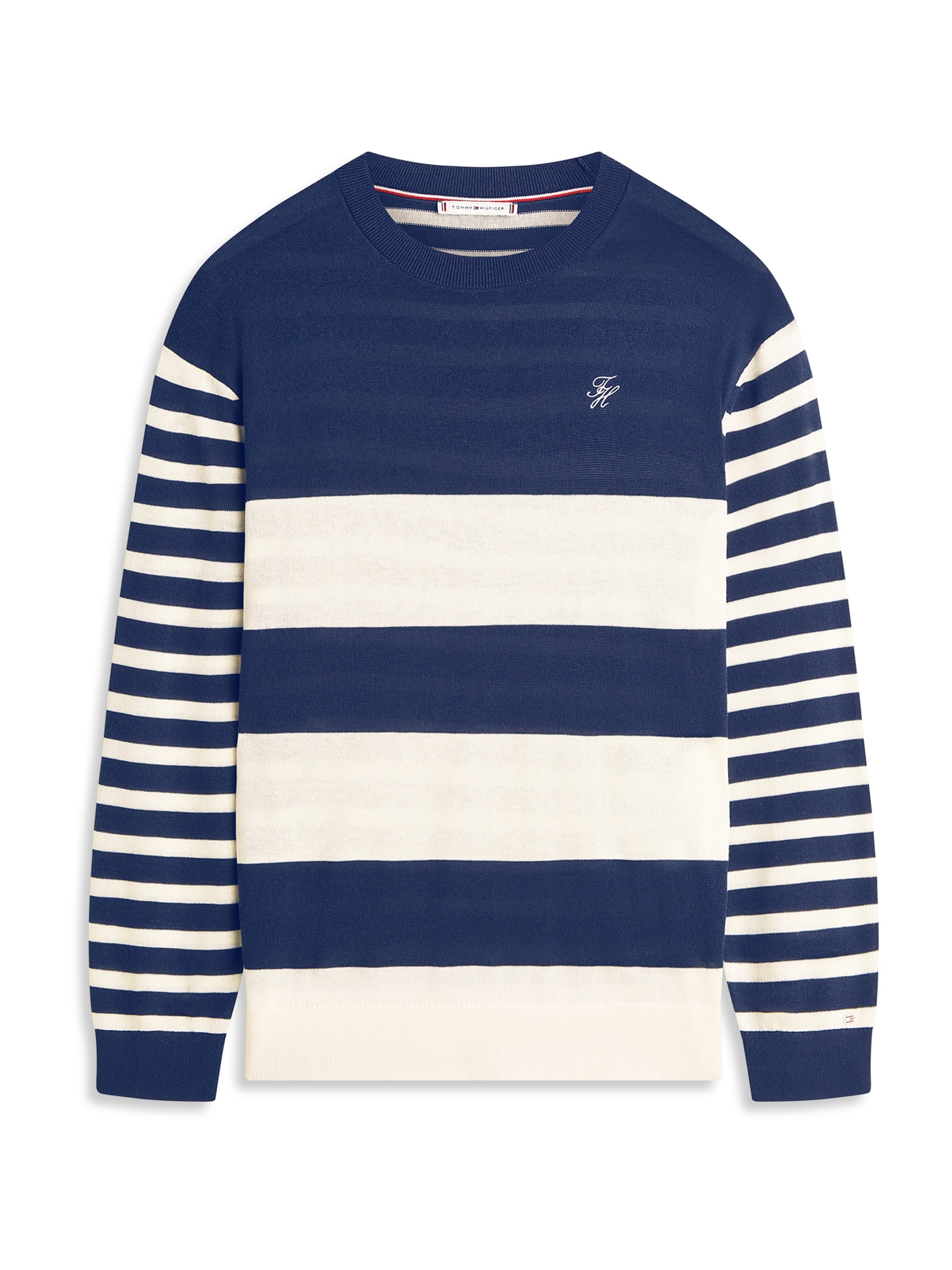 TOMMY HILFIGER Jersey  navy / blanco
