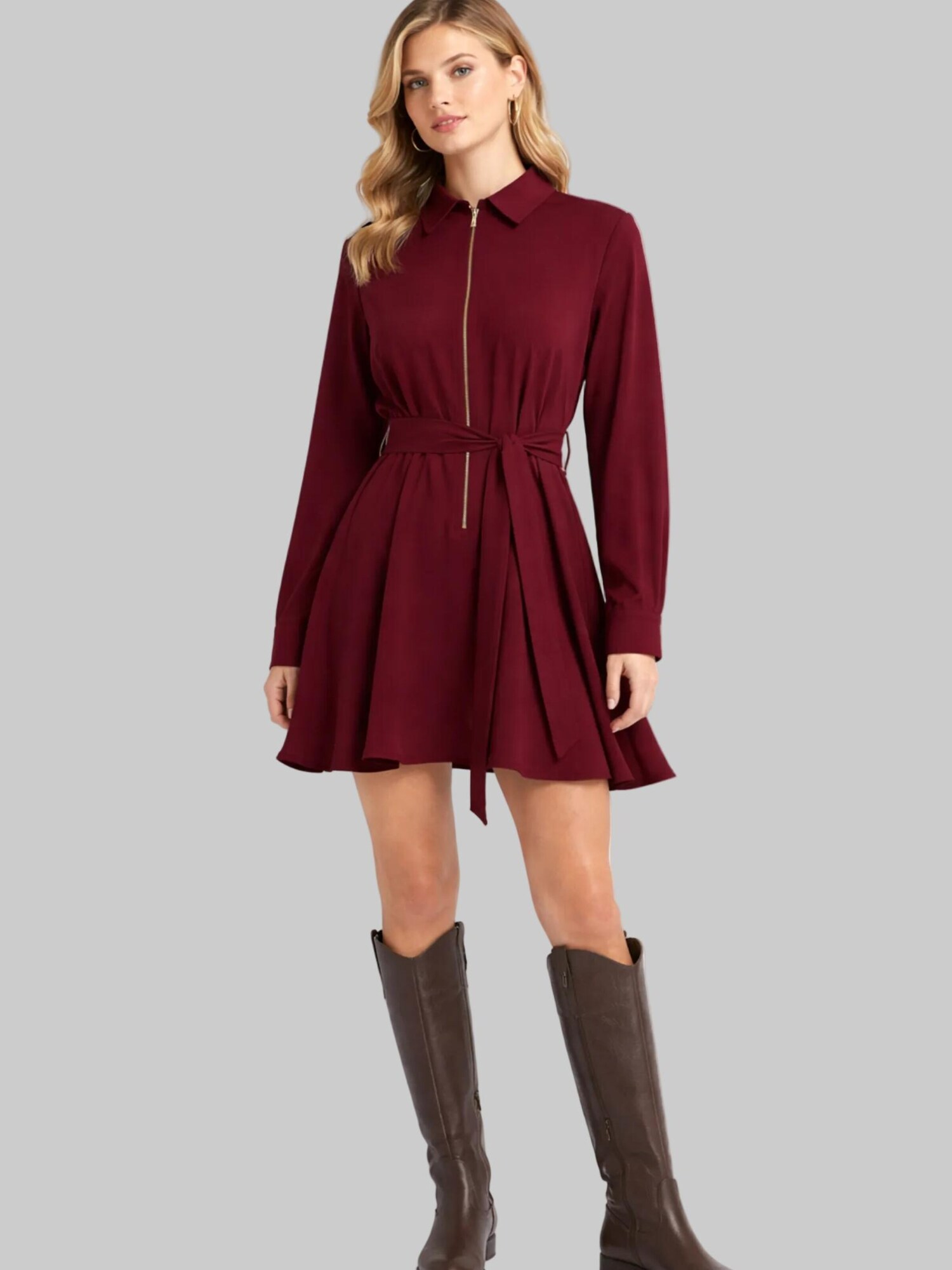 Madnezz House Vestido  burdeos