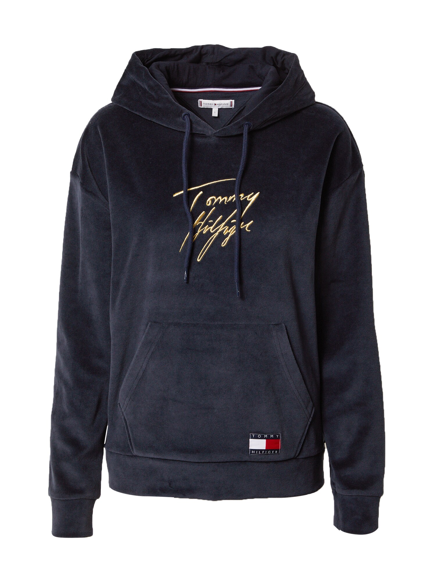 Tommy Hilfiger Underwear Megztinis be užsegimo  tamsiai mėlyna / aukso geltonumo spalva