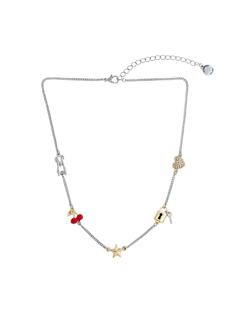 Halsband guld / röd / svart