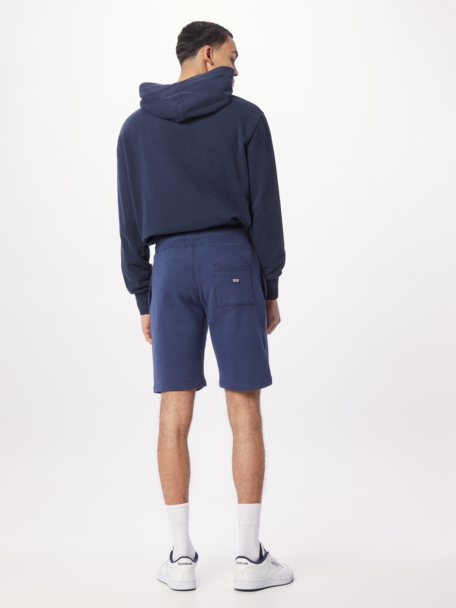 Superdry & Co Nohavice 'VINTAGE GYM ATHLETIC' tmavomodrá / prírodná biela (obrázok 3)