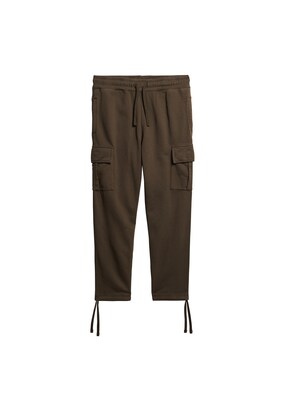 Superdry Cargobroek Chocoladebruin / Zwart / Wit