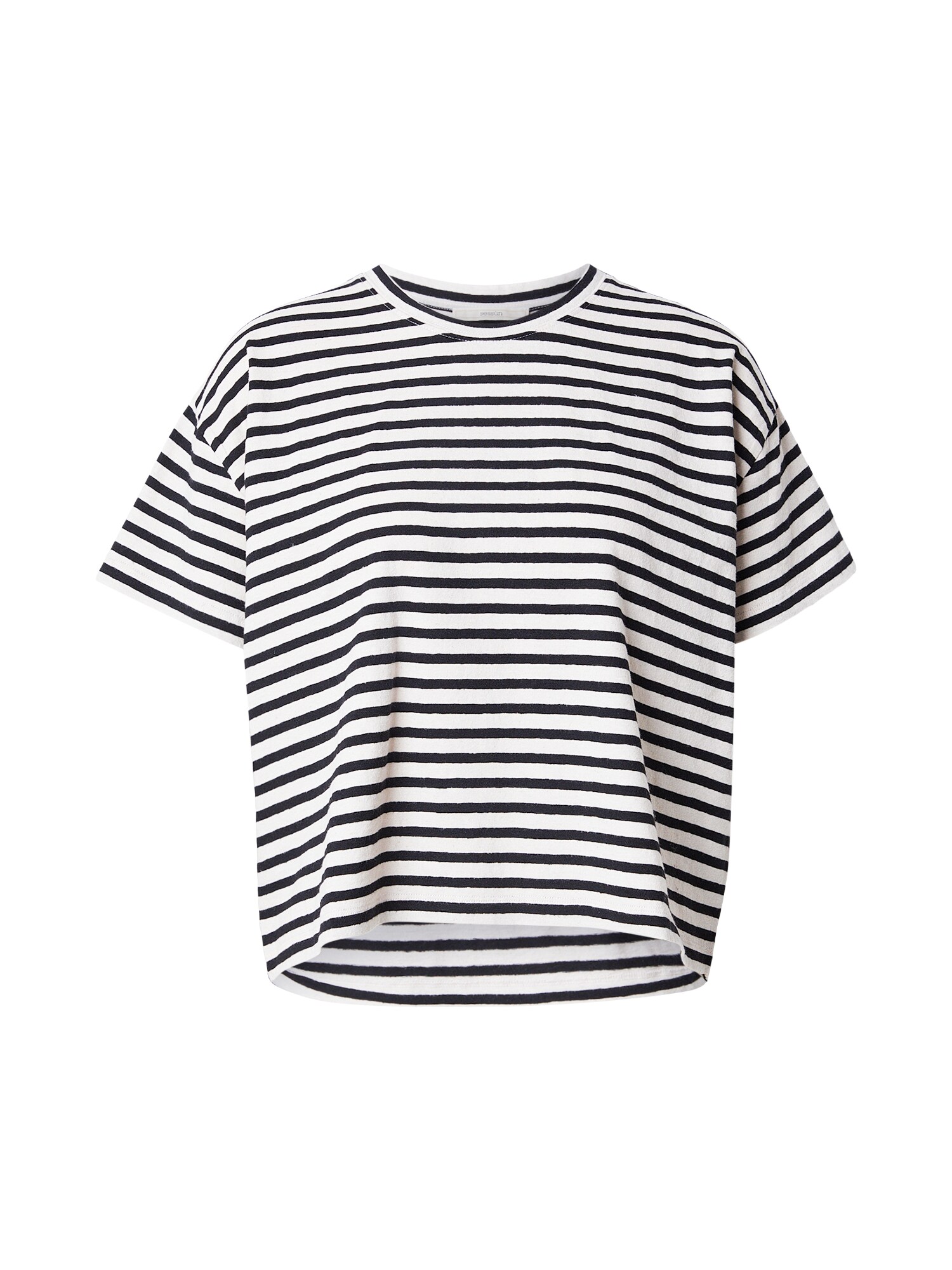 sessun Tricou TOOLI  negru amestecat / alb