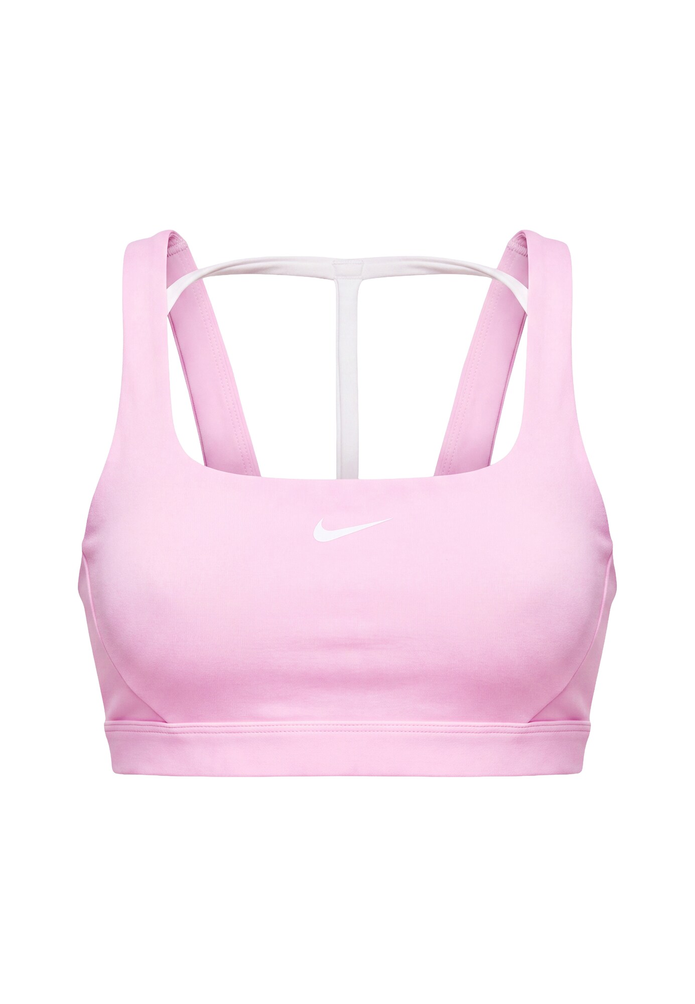 NIKE Športová podprsenka  svetlobéžová / biela