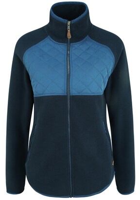 Oxmo Fleece jas ‘Malin’ Blauw