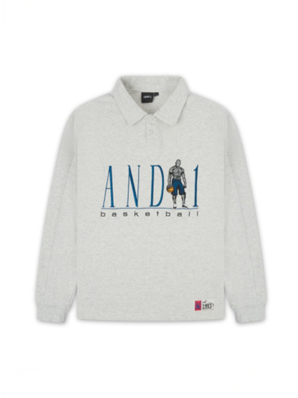 Sweatshirt blå / ljusgrå / mörkgrå