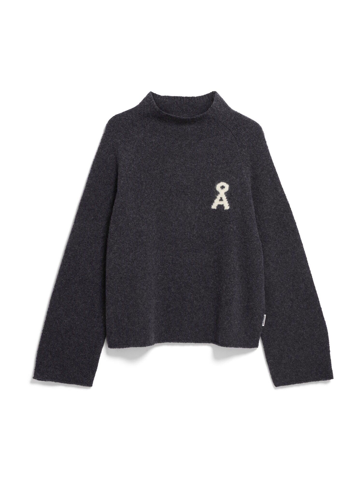ARMEDANGELS Pulover ICONIC Å Monalaa gri metalic / alb