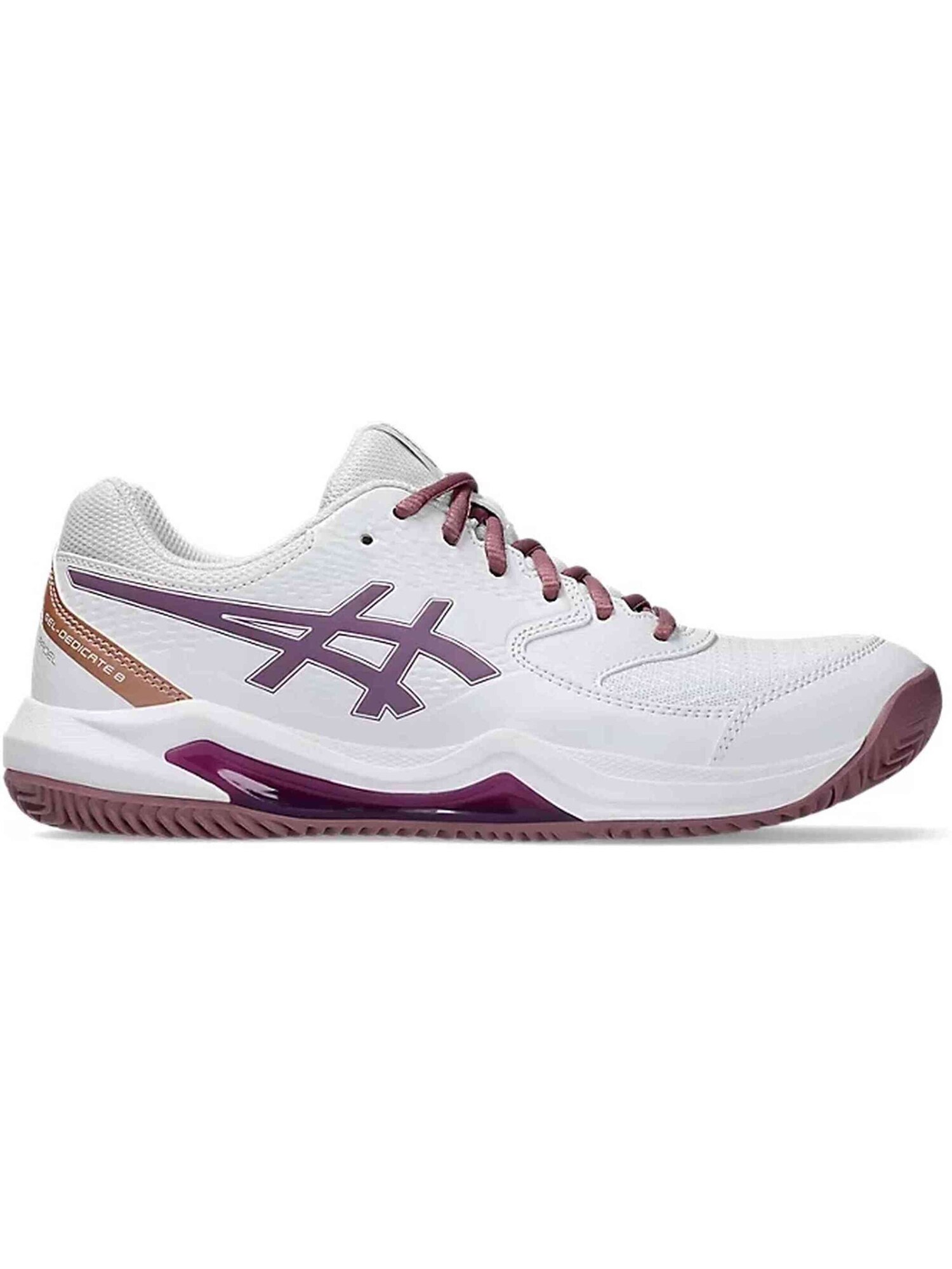 Asics Gel Dedicate 8 Padel Blanco-lila para Mujer Blanco – imagen 3