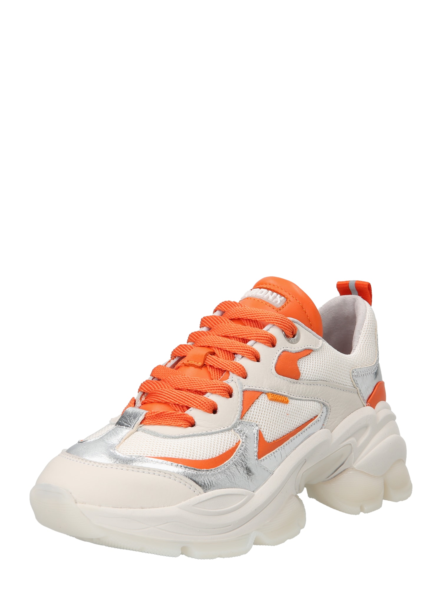 BRONX Sapatilhas baixas 'Linn-Y'  laranja / prata / offwhite