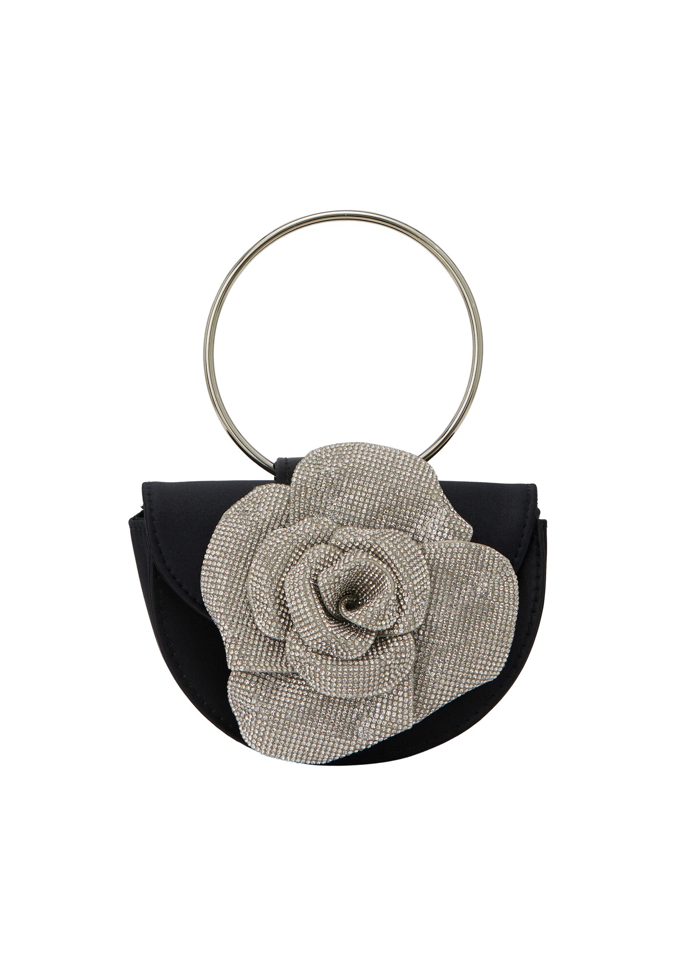 NAEMI Clutch  negru / argintiu
