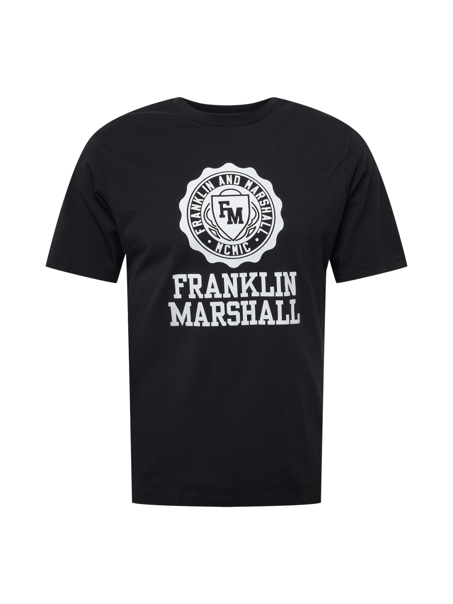 FRANKLIN & MARSHALL Tričko  čierna / biela