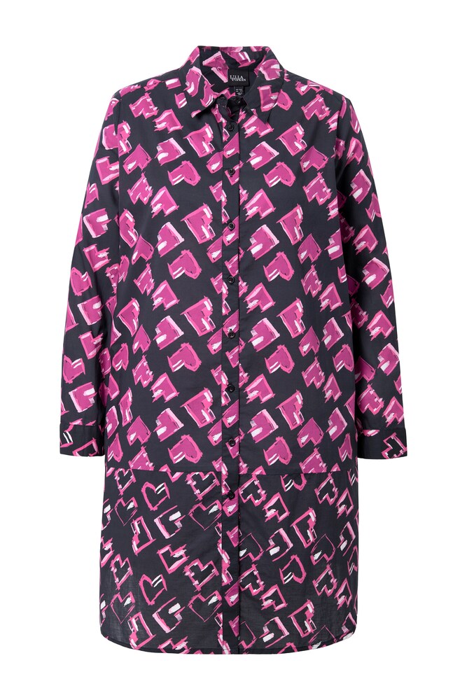 Ulla Popken Bluse Damen Größe 5XL/6XL rosa / schwarz