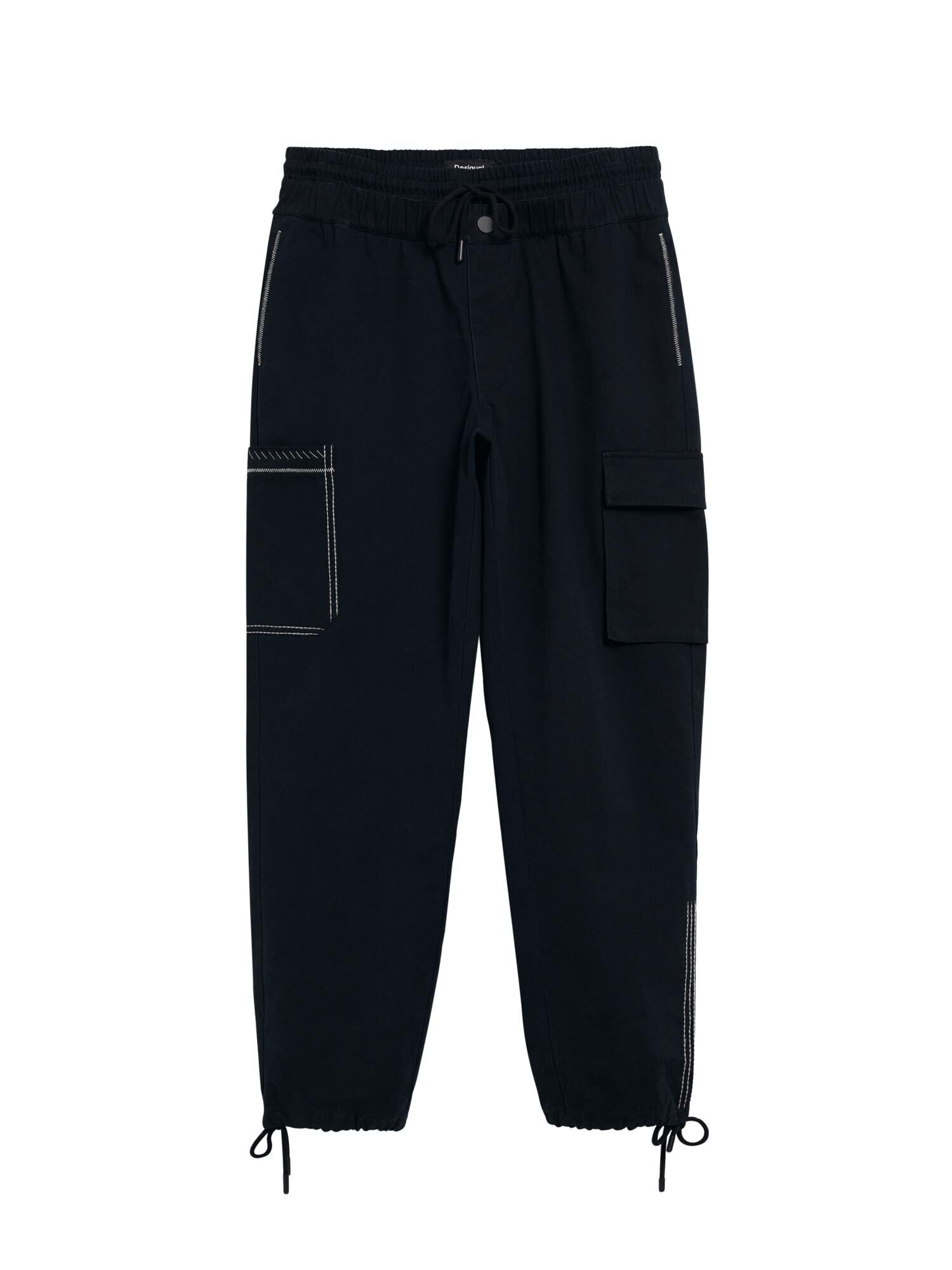 Desigual Pantaloni cu buzunare  negru