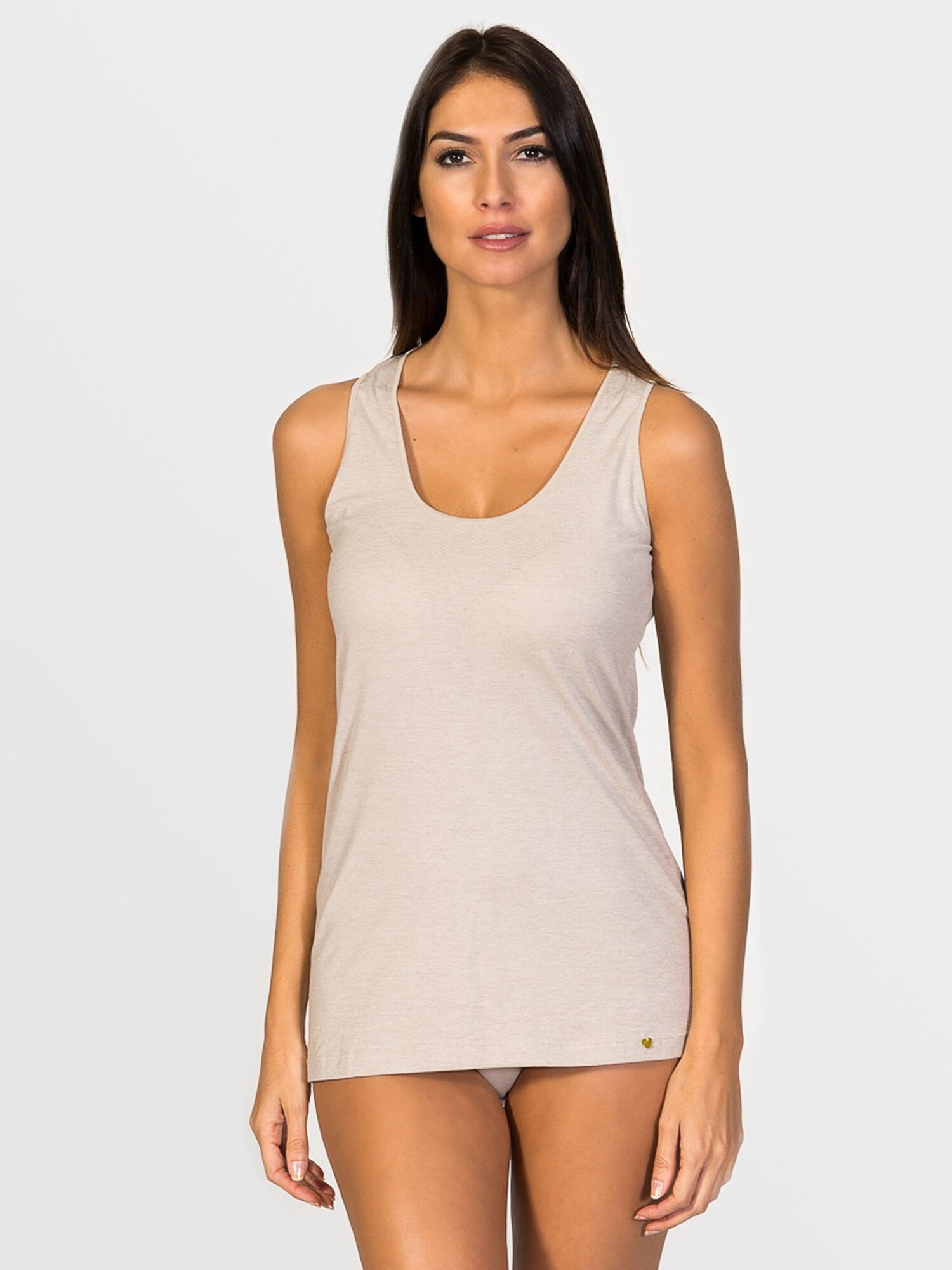 zd ZERO DEFECTS Camiseta térmica 'Juno Soy fiber' beige