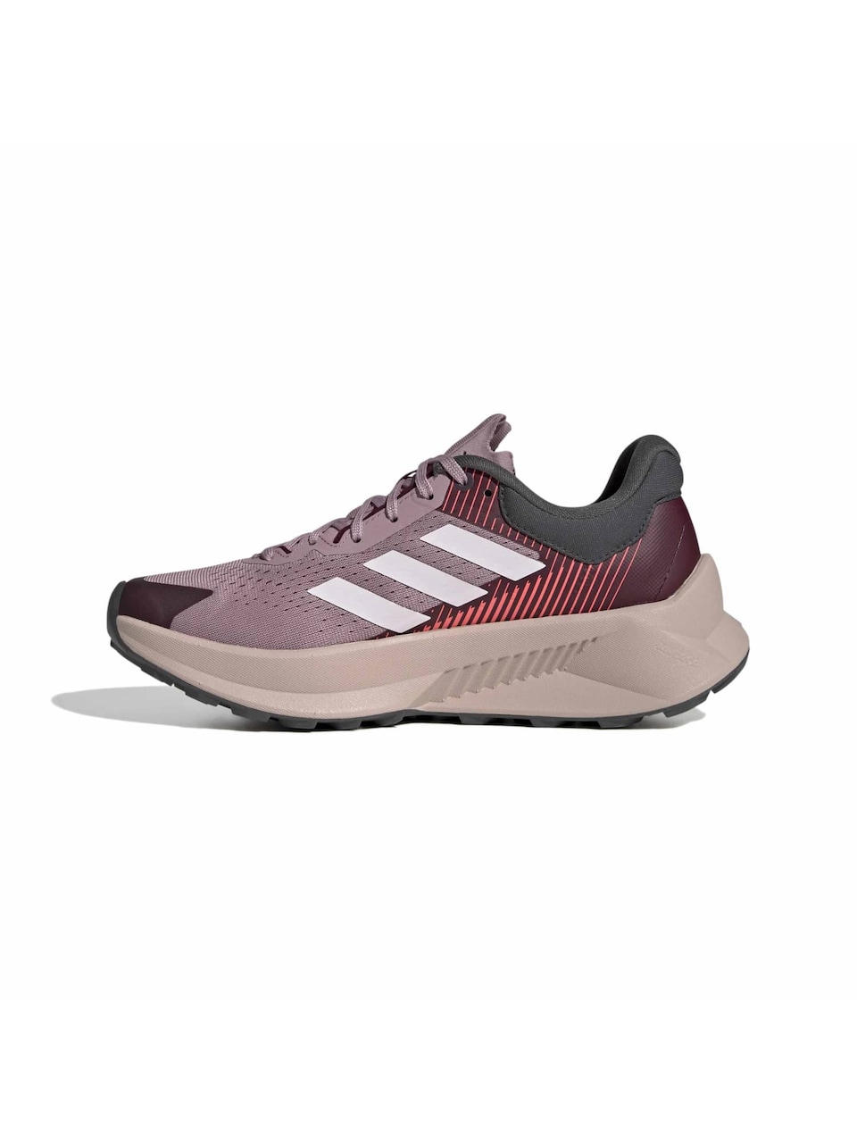 Springsko 'Soulstride Flow' mörkgrå / mauve / mörkröd