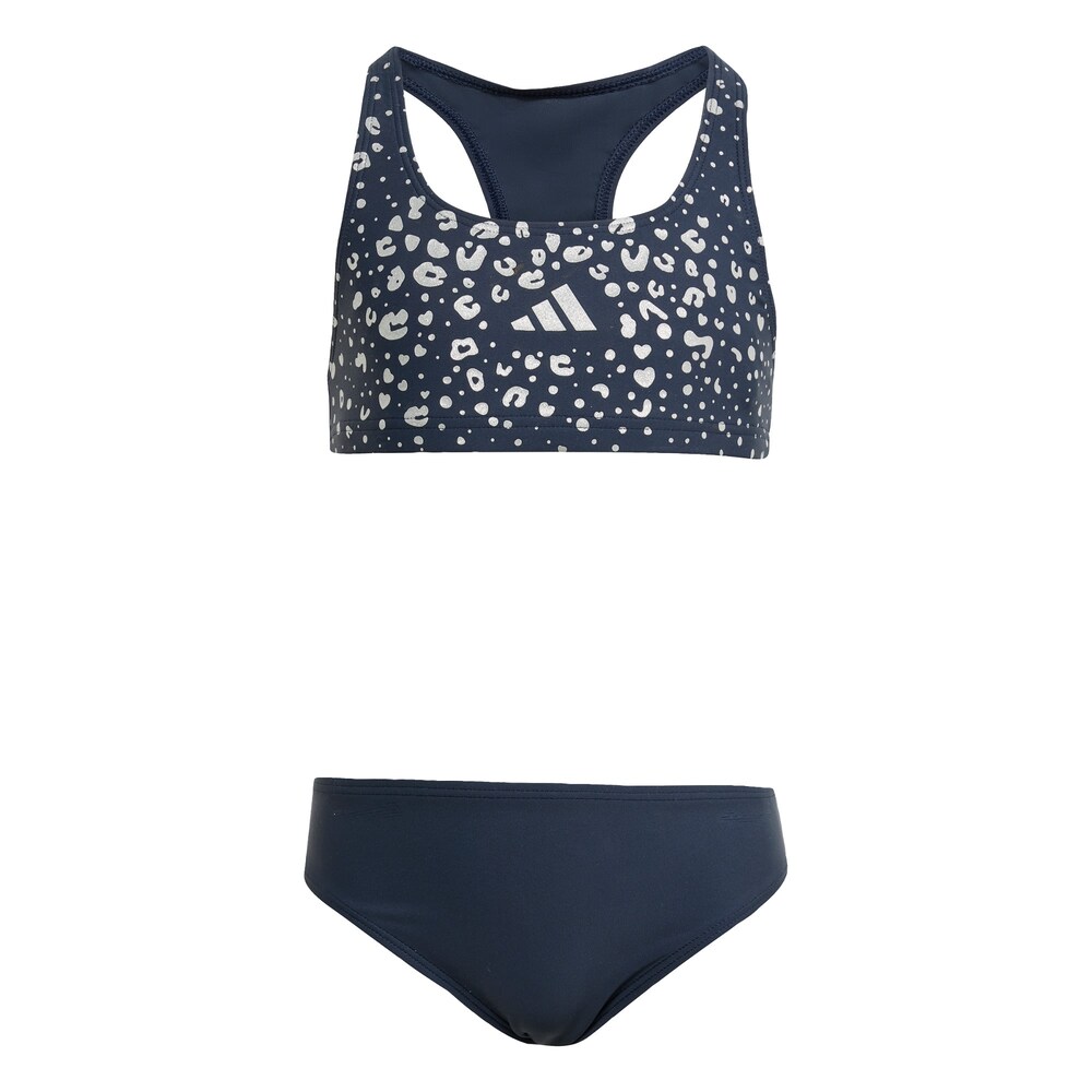 ADIDAS SPORTSWEAR Sportbikini 'Glitter Bikini Set' Mädchen Größe 110 marine / silbergrau