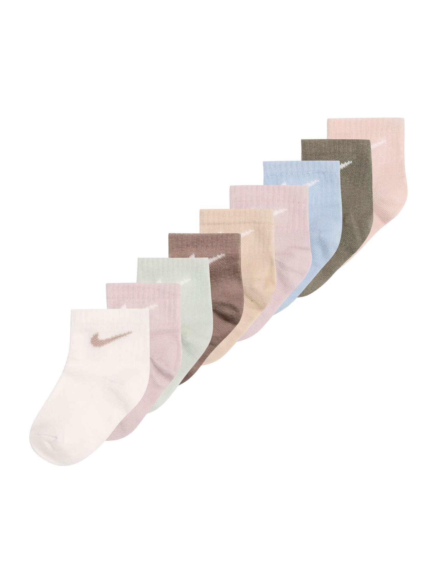Nike Sportswear Șosete  bej / albastru deschis / maro / kaki / roz pal / alb
