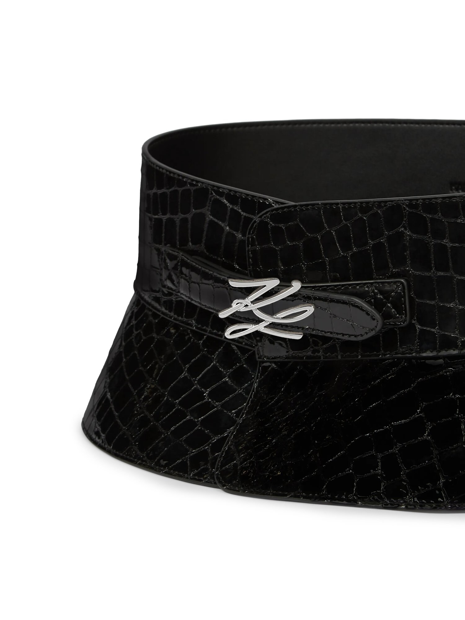 Karl Lagerfeld Cinturón 'K/Autograph' negro – imagen 4